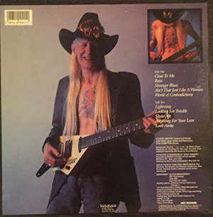 Johnny Winter "Winter of '88" backside